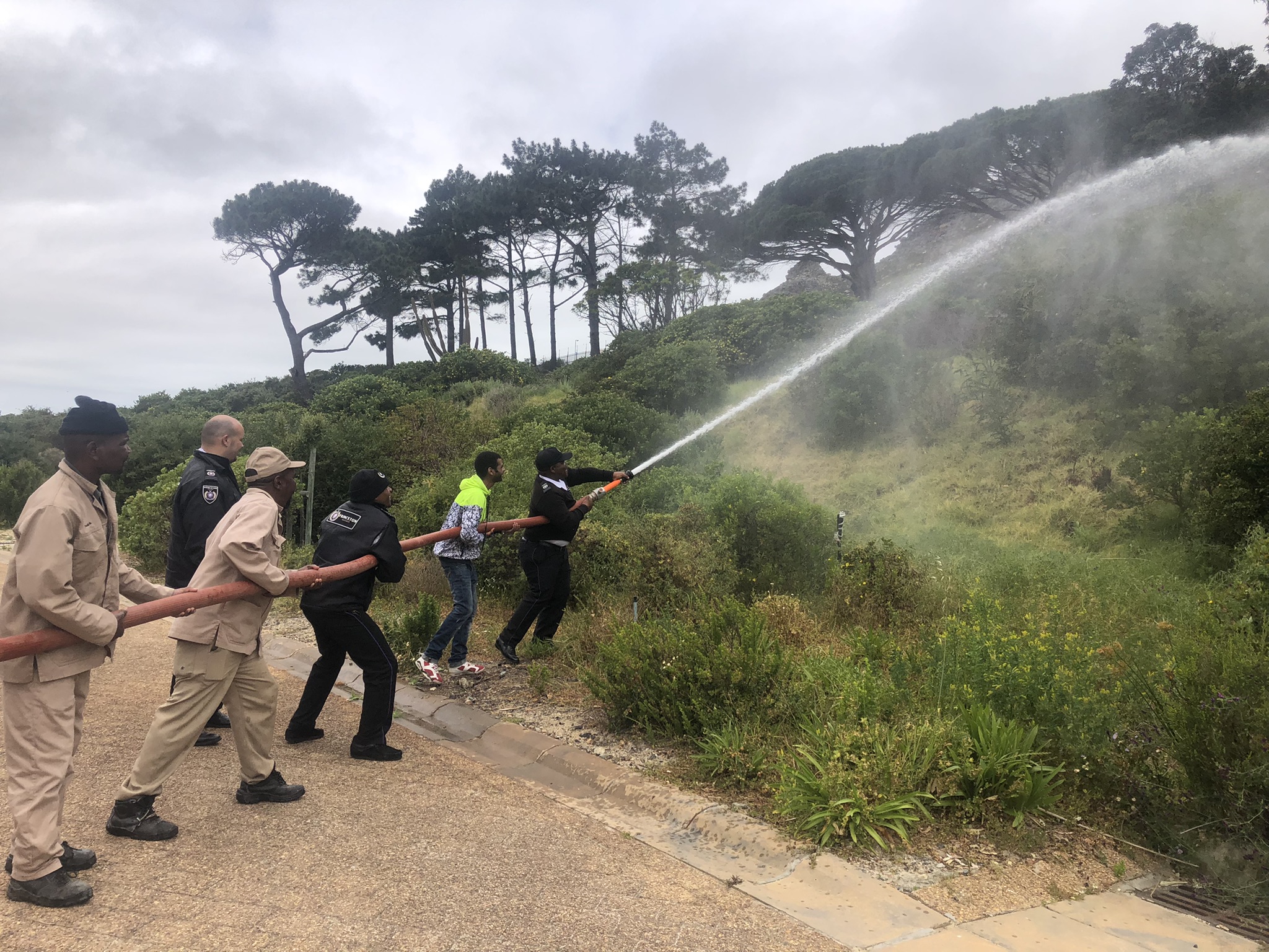 Fire fighting training image