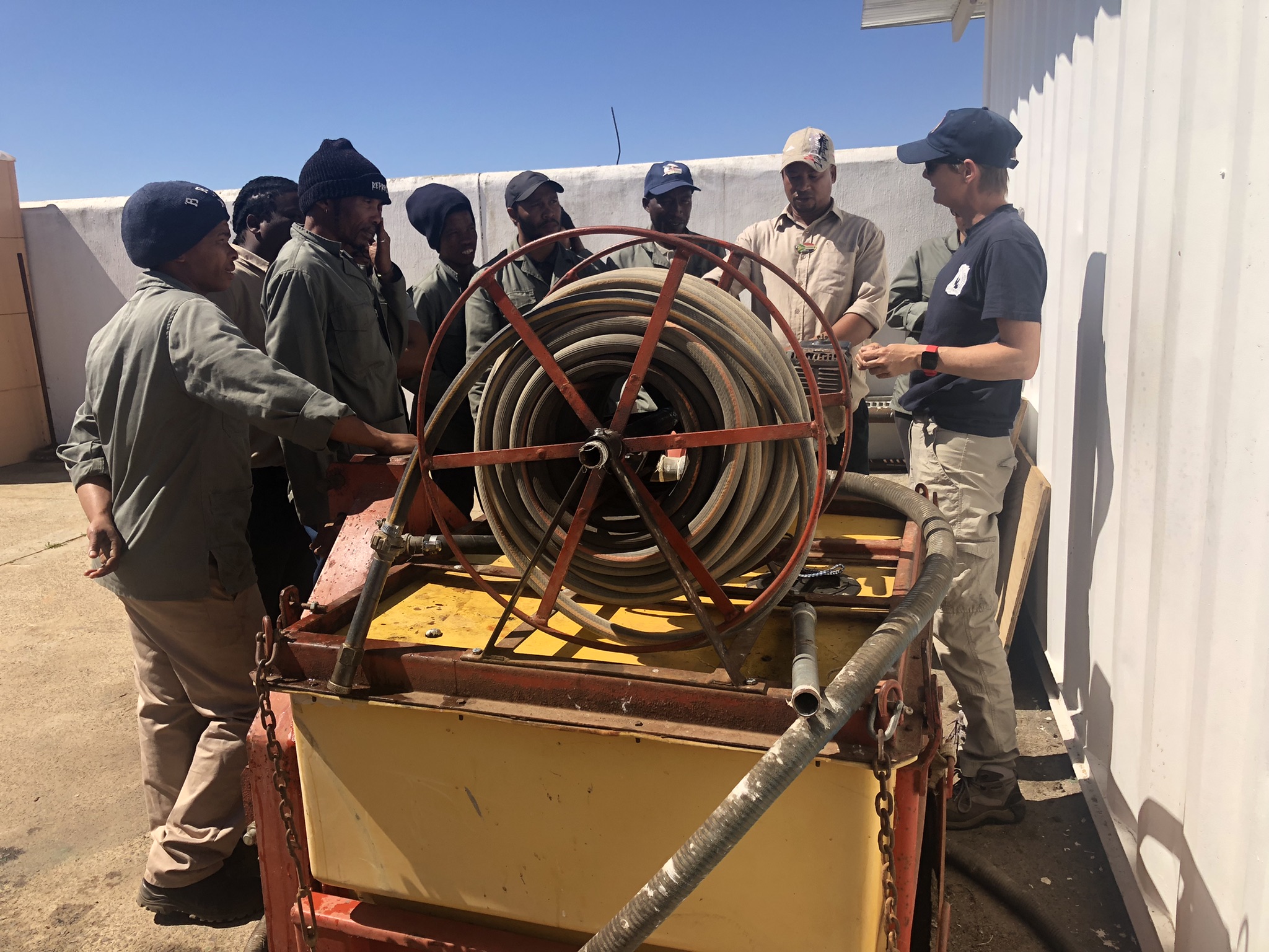 Fire fighting training image